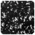 Rental of a gueridon table with recycled top in black and white speckled effect