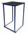 kubo blue high table rental with recycled black terrazzo top