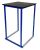 kubo blue high table rental with black top