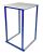 kubo blue high table rental with white top