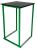 kubo green high table rental with black top