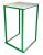 kubo green high table rental with recycled terrazzo top