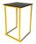 kubo color yellow standing table - black tray