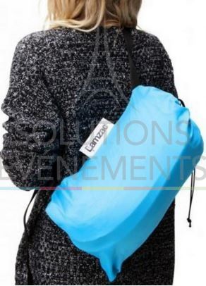 Lamzac Blue Inflatable Pouf - Visual 6