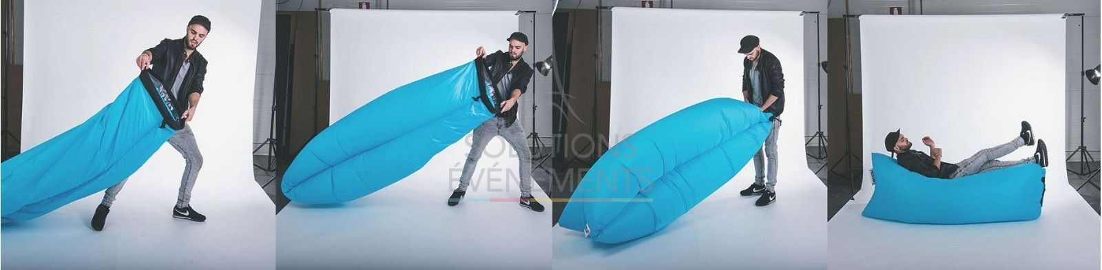 Lamzac Green Inflatable Beanbag - Visual 2