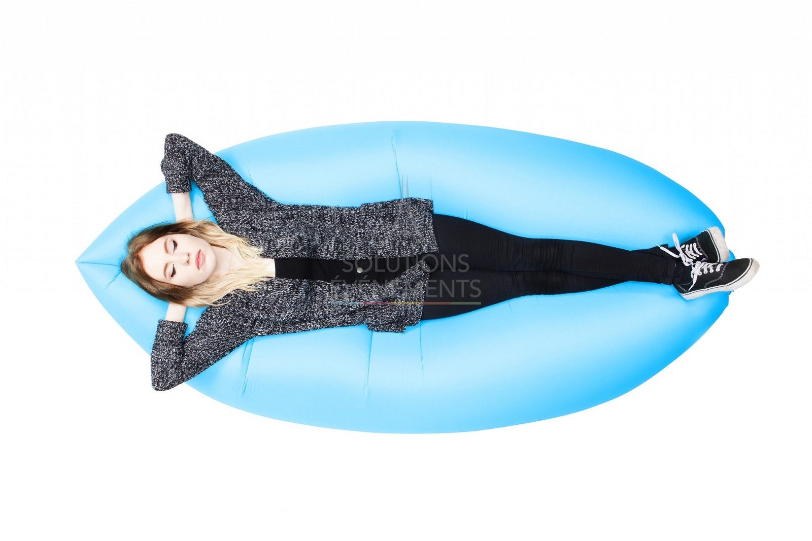 Lamzac Inflatable Pouf Purple - Visual 2