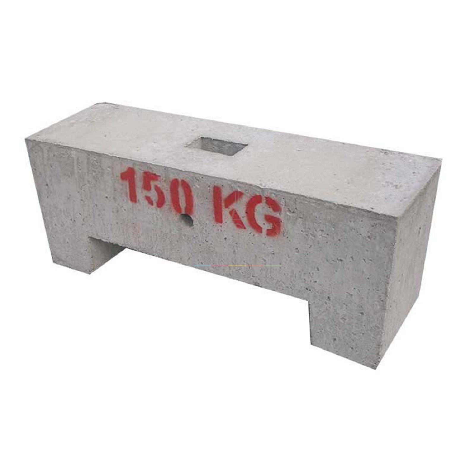 Rental of concrete ballast for heavy structures, tents, sheds