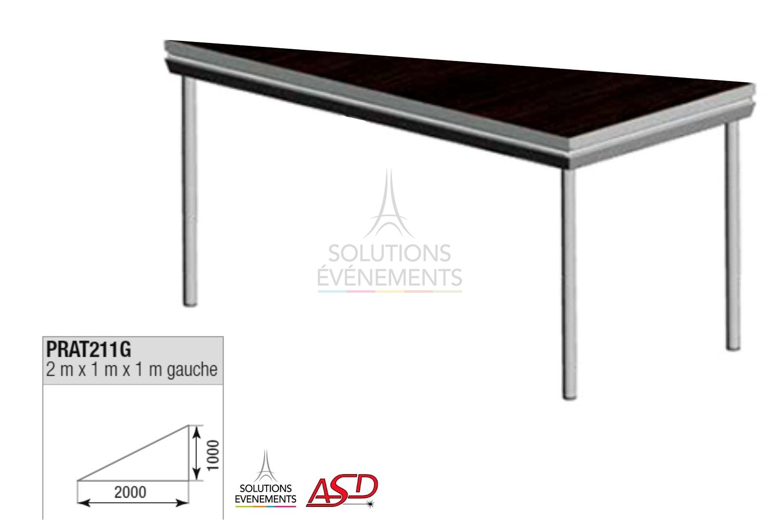 Podium rental for outdoor or indoor use