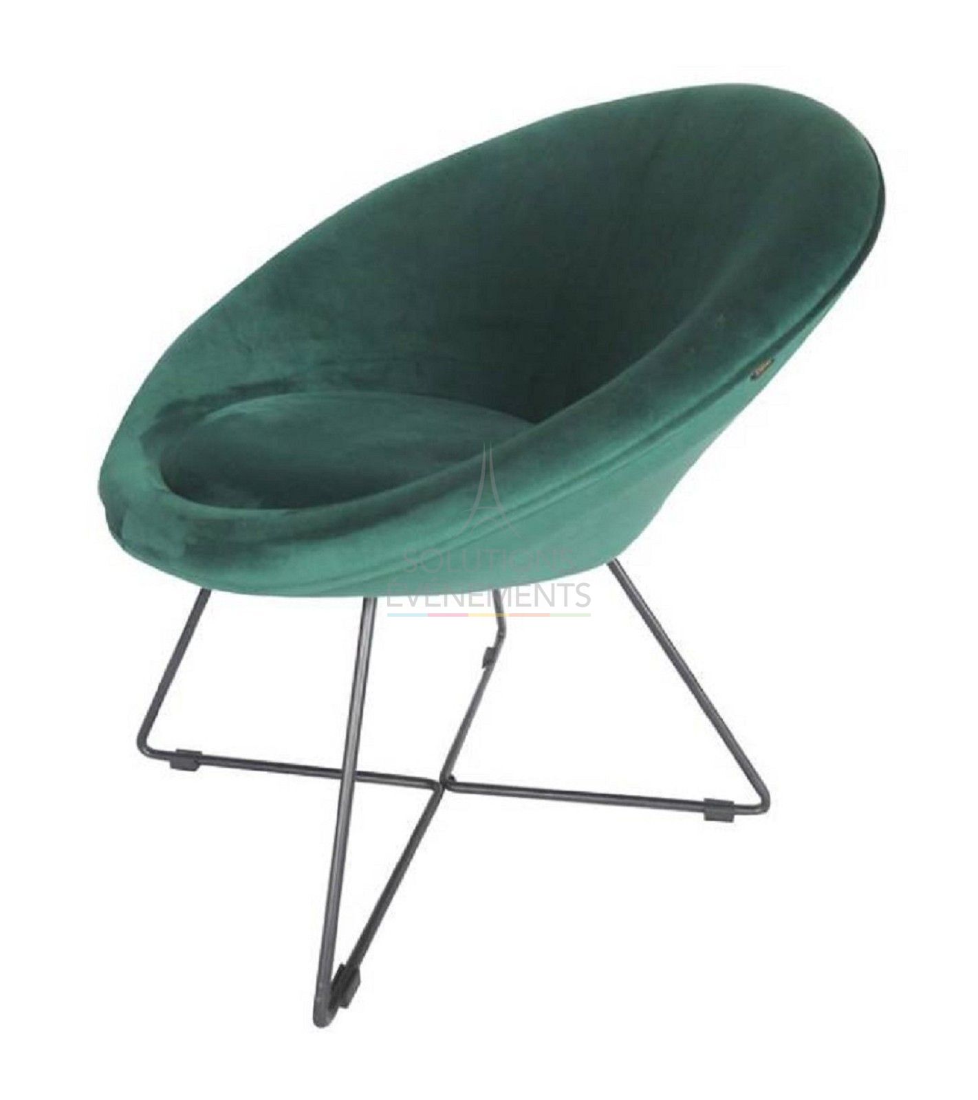 Rental of designer & trendy velvet armchair