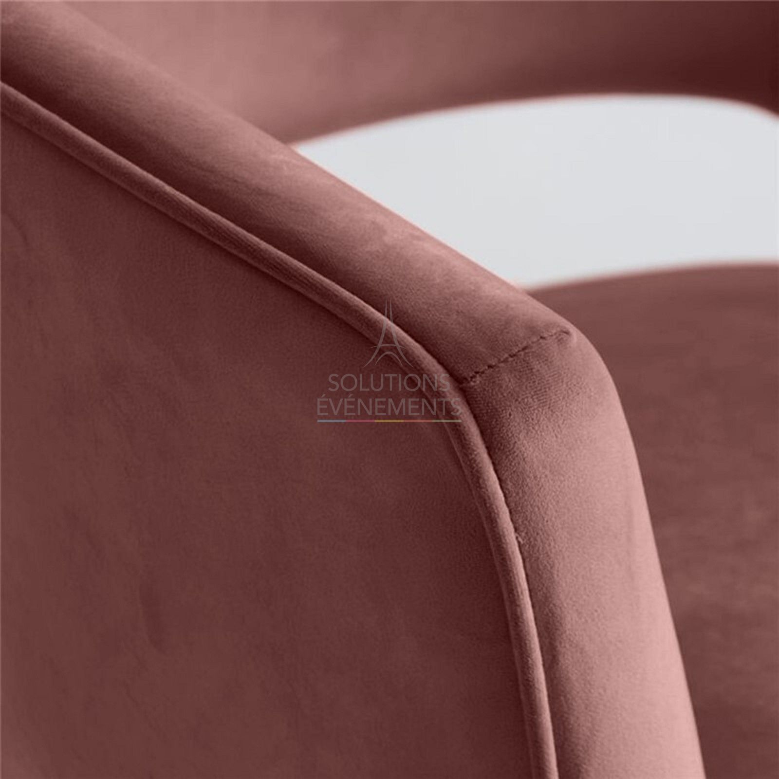 Leonor armchair pink velvet - Visual 5