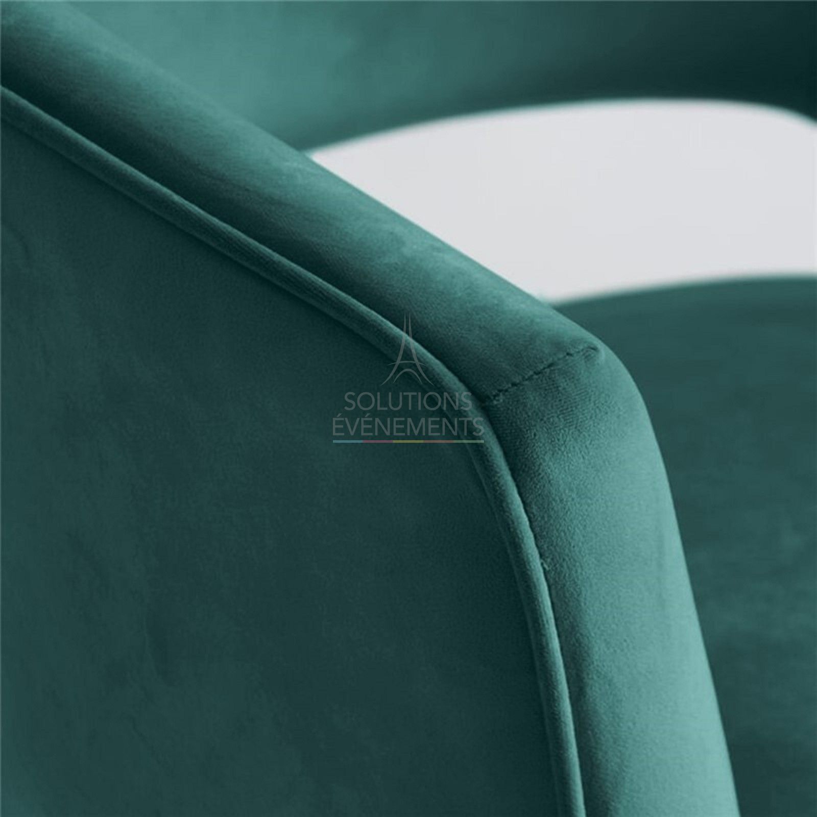 Leonor green velvet armchair - Visual 5
