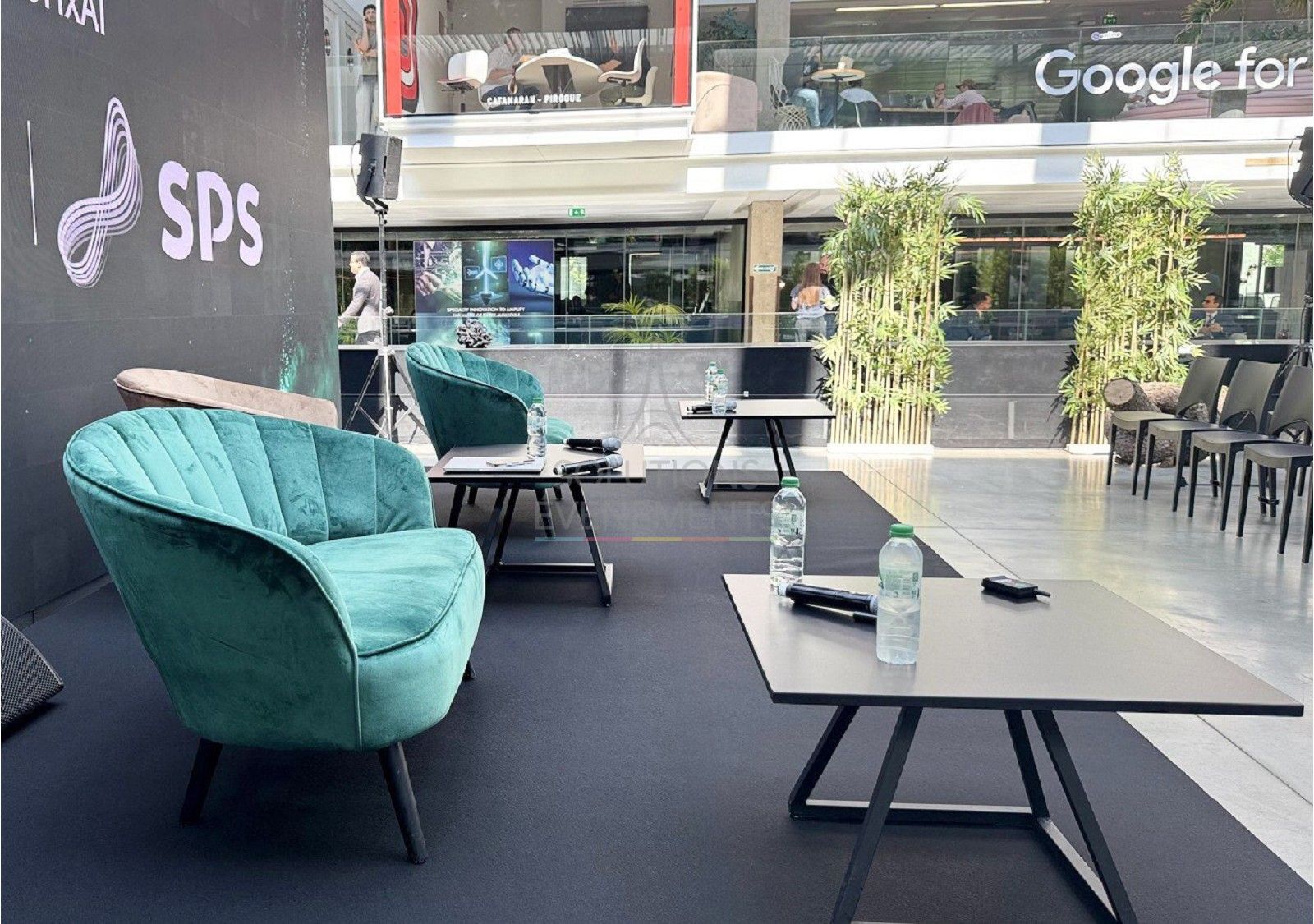 Linea Black Coffee Table - Black Top - Visual 4