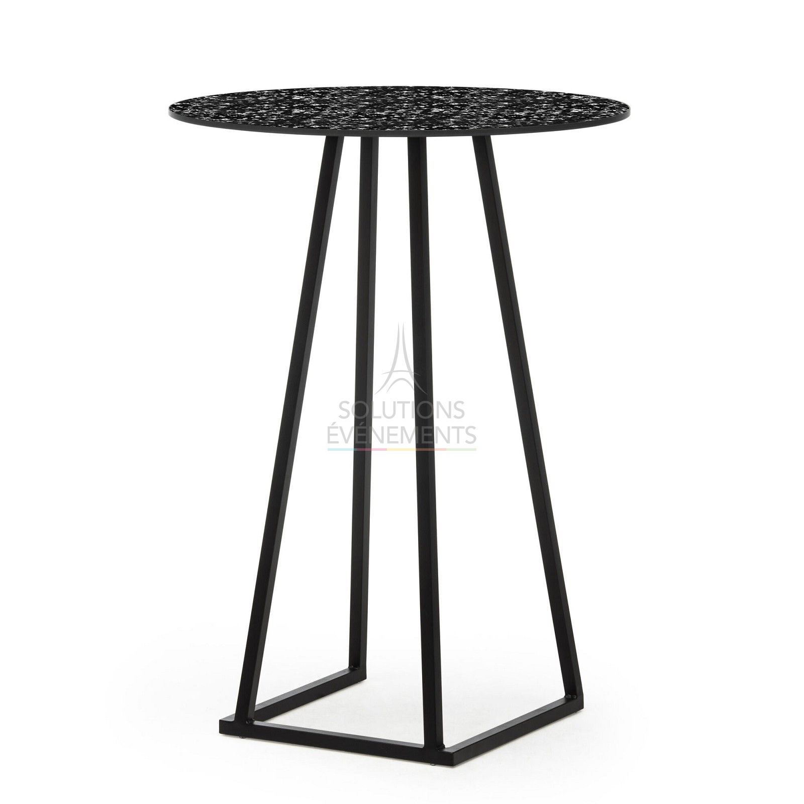 Rental of eco-responsible standing tables with round top