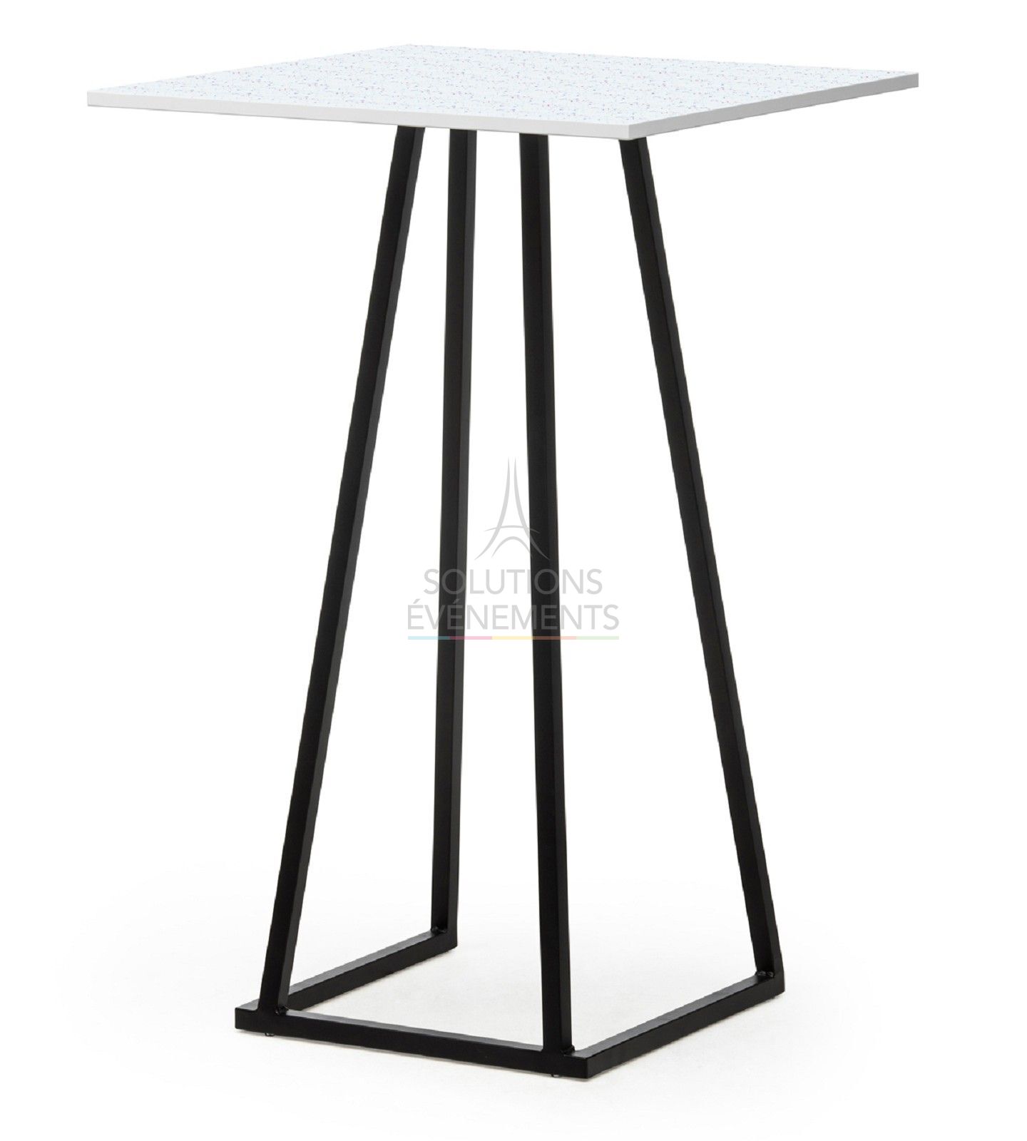 Rental of eco-responsible standing tables with square top