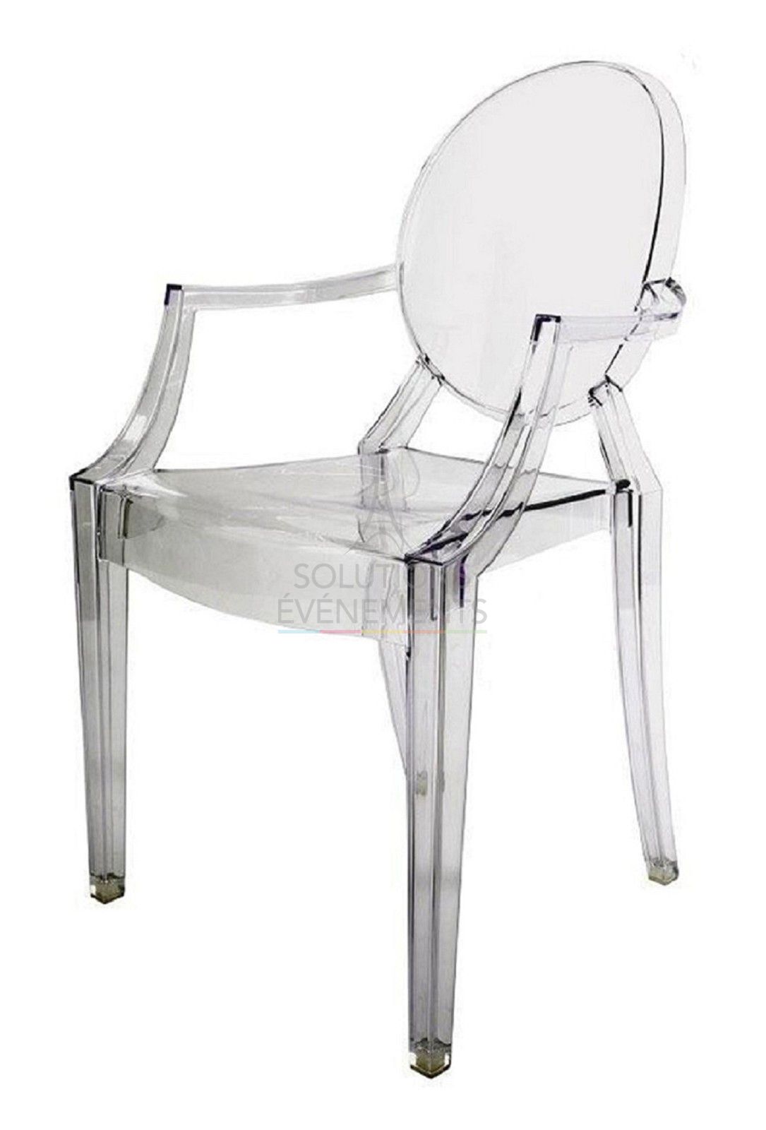 Louis Ghost Transparent Chair Rental Philippe Starck