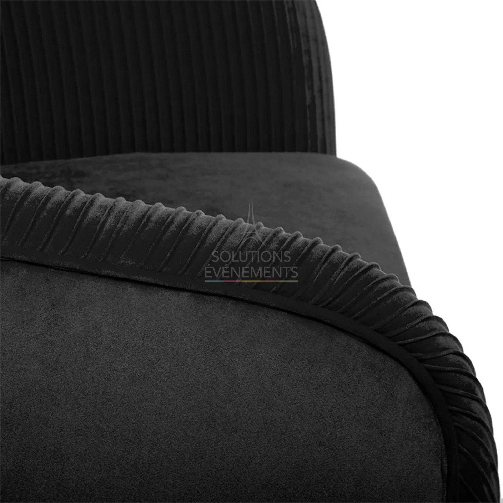 Louise armchair in green velvet - Visual 2