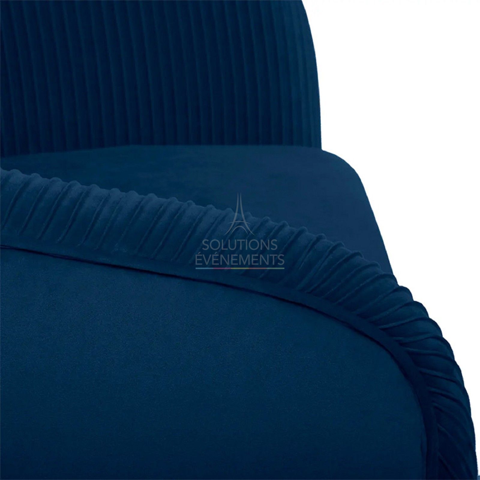 Louise blue velvet armchair - Visual 2