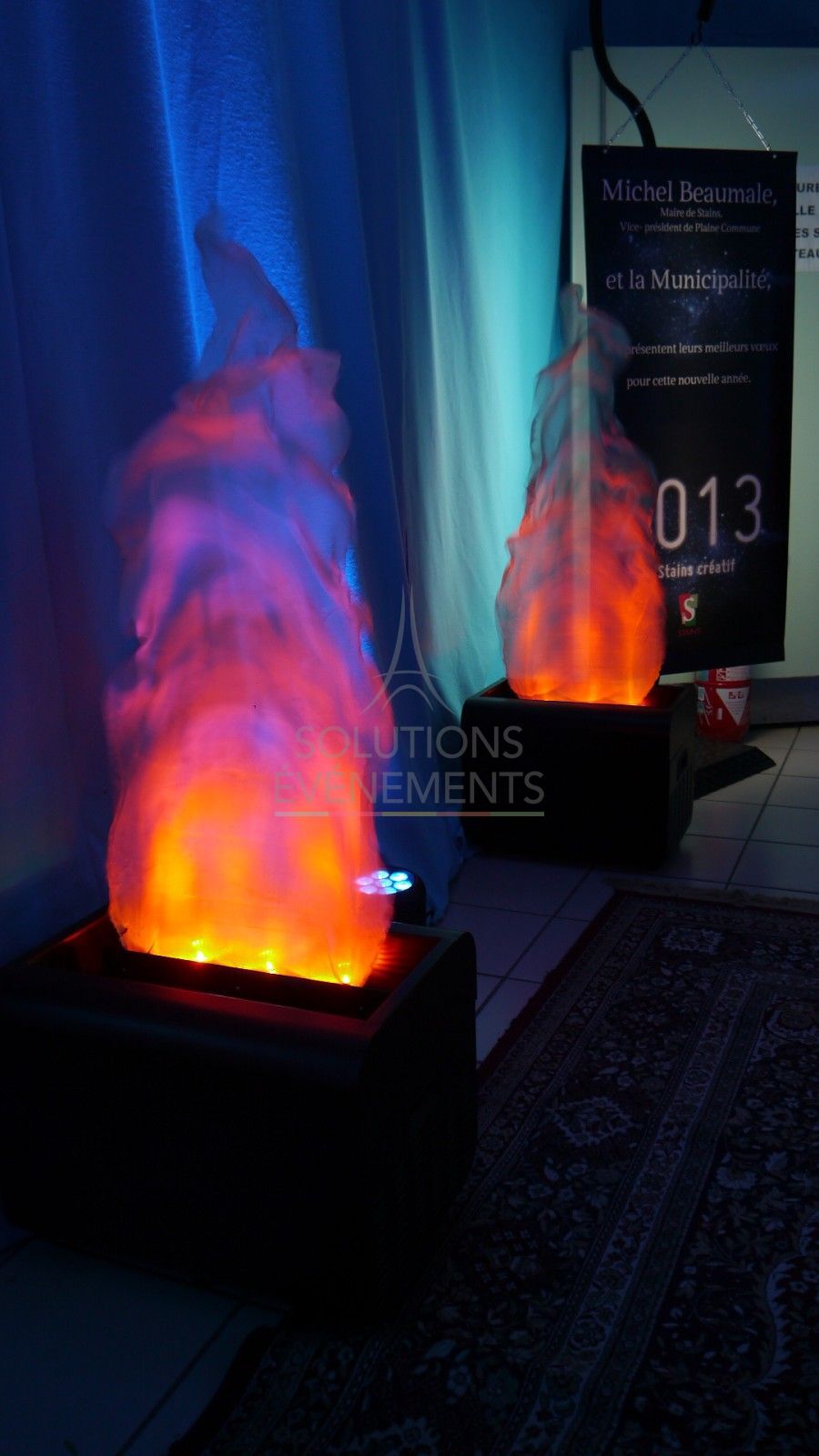 Machine à flamme artificielle - Lampes dichroïques - Visuel 3