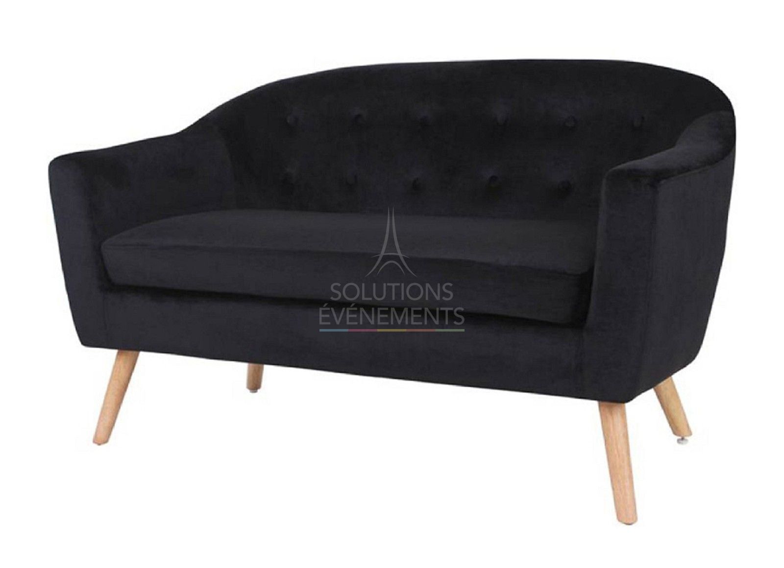 Scandinavian style designer sofa rental for 2 to 3 people
