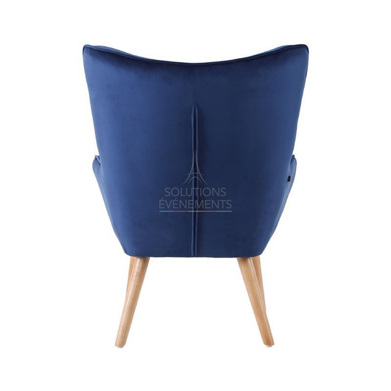 Malmo blue velvet armchair - Visual 4