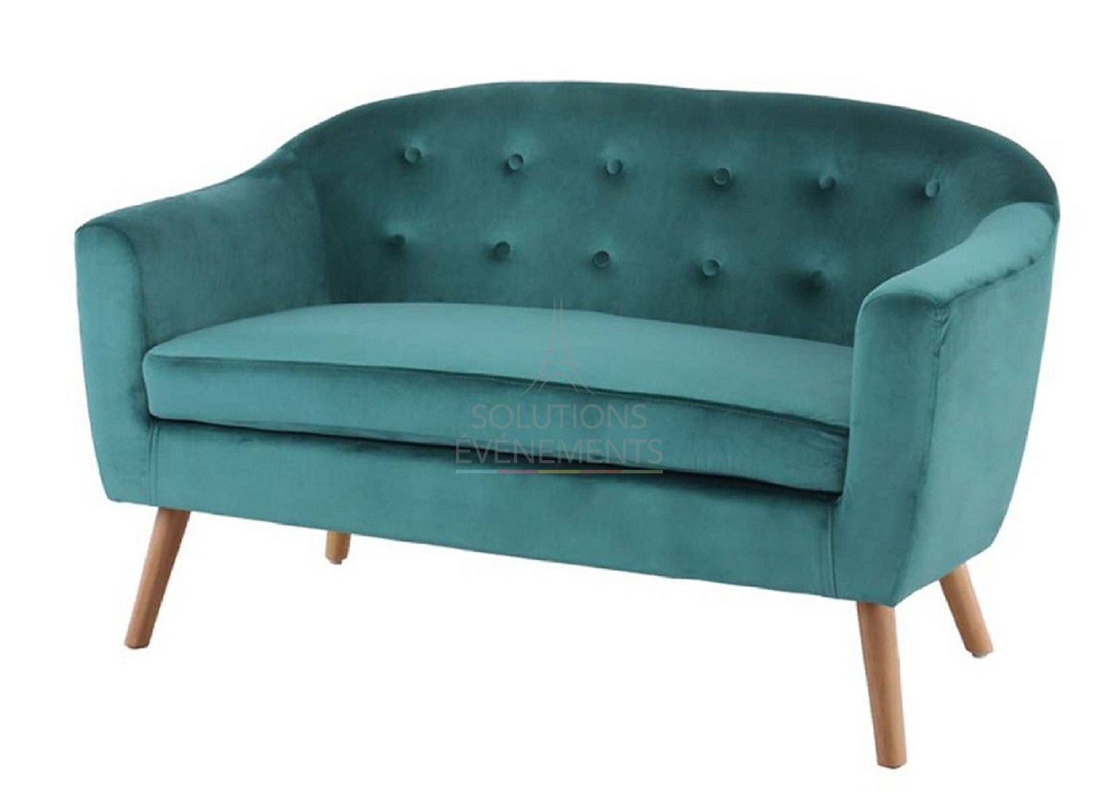 Scandinavian style designer sofa rental for 2 to 3 people
