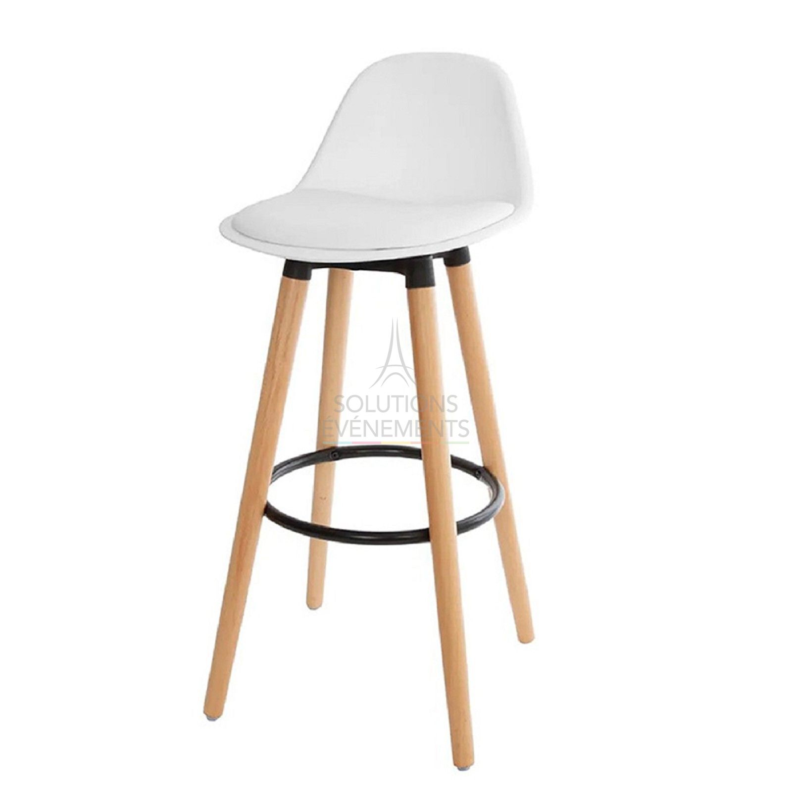 Malmo High Stool White - Visual 1