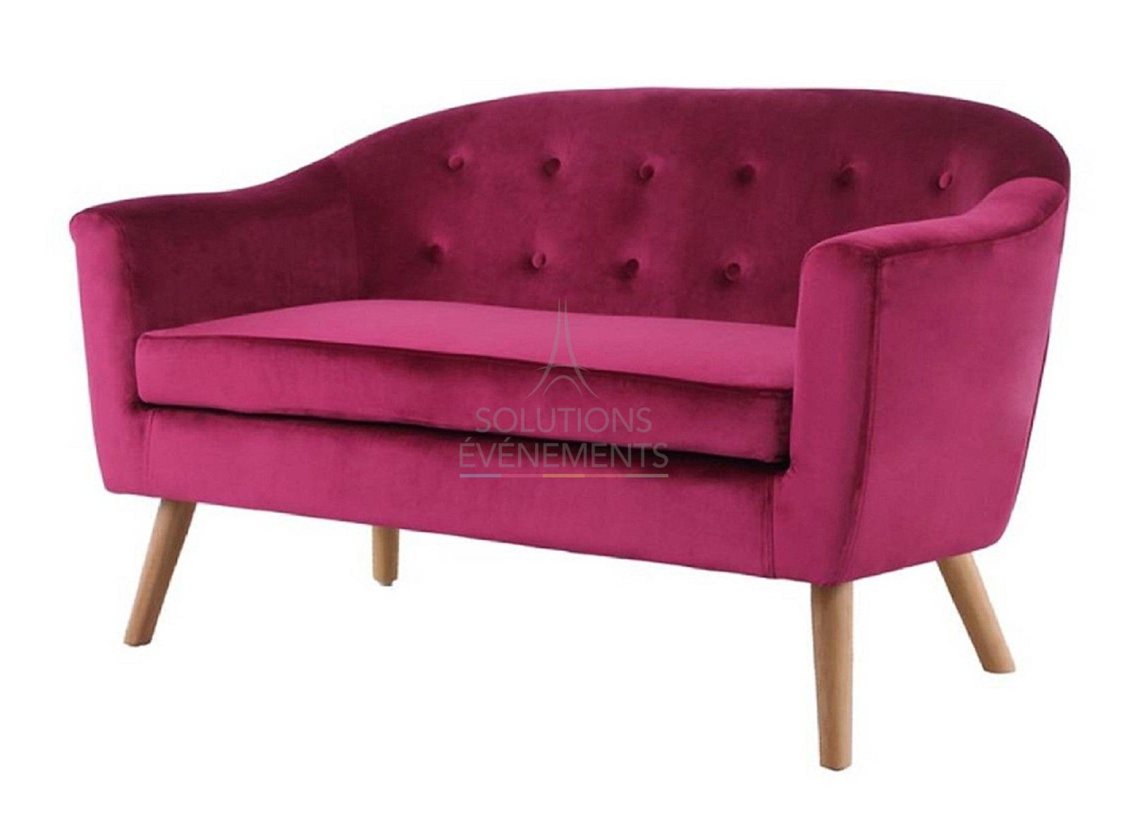 Scandinavian style designer sofa rental for 2 to 3 people