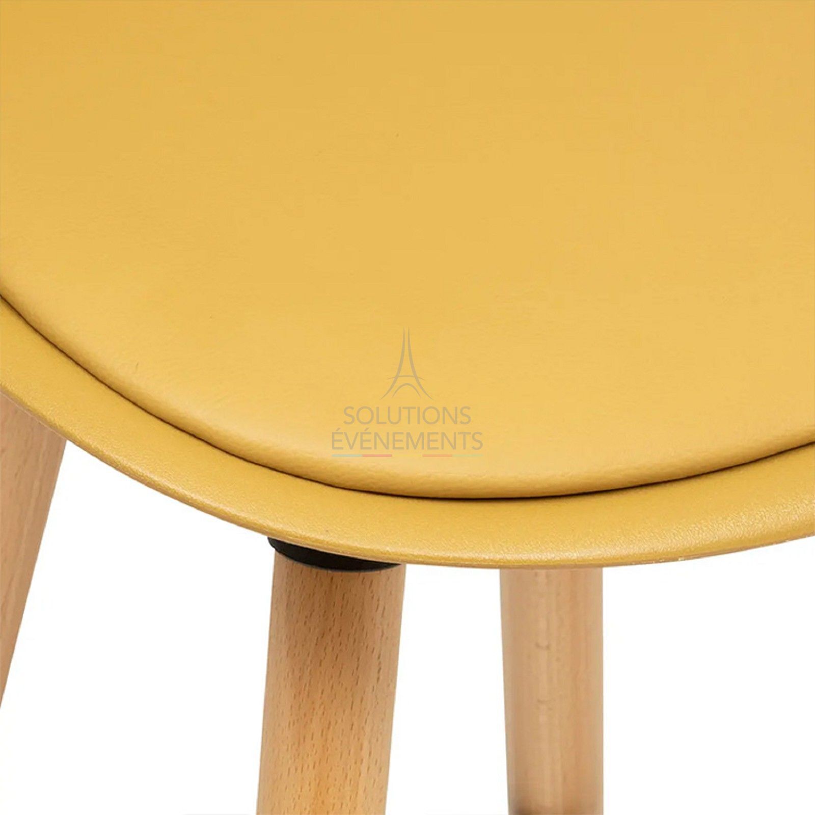 Malmo Yellow High Stool - Visual 2