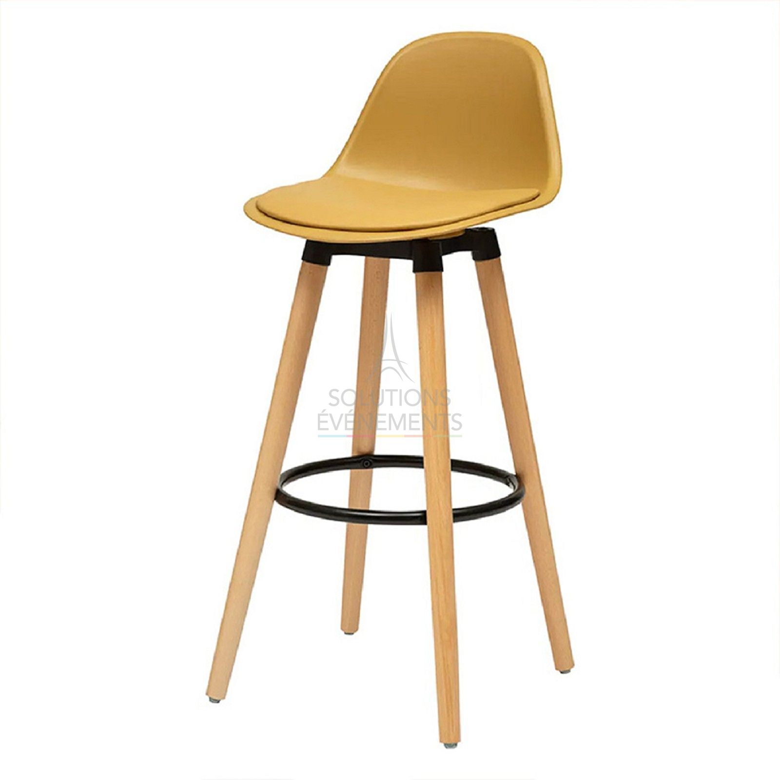 Malmo Yellow High Stool - Visual 1