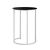 Curve White Standing Dining Table - Black Tray