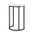 Curve Black Standing Dining Table - White Tray