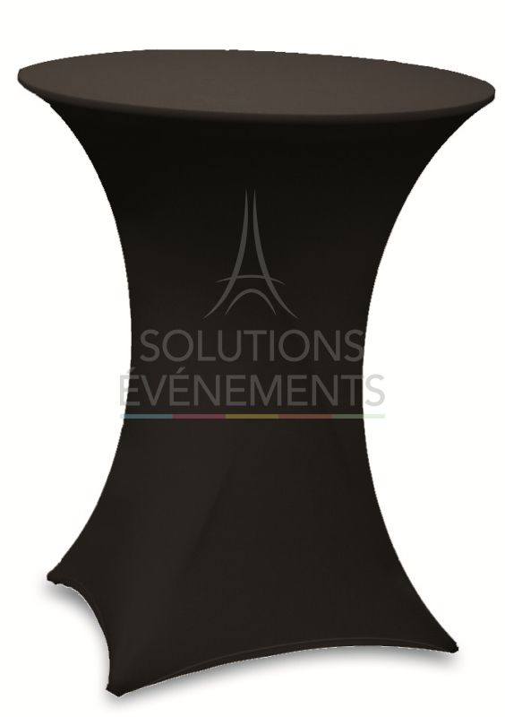 Location table haute mange debout noire