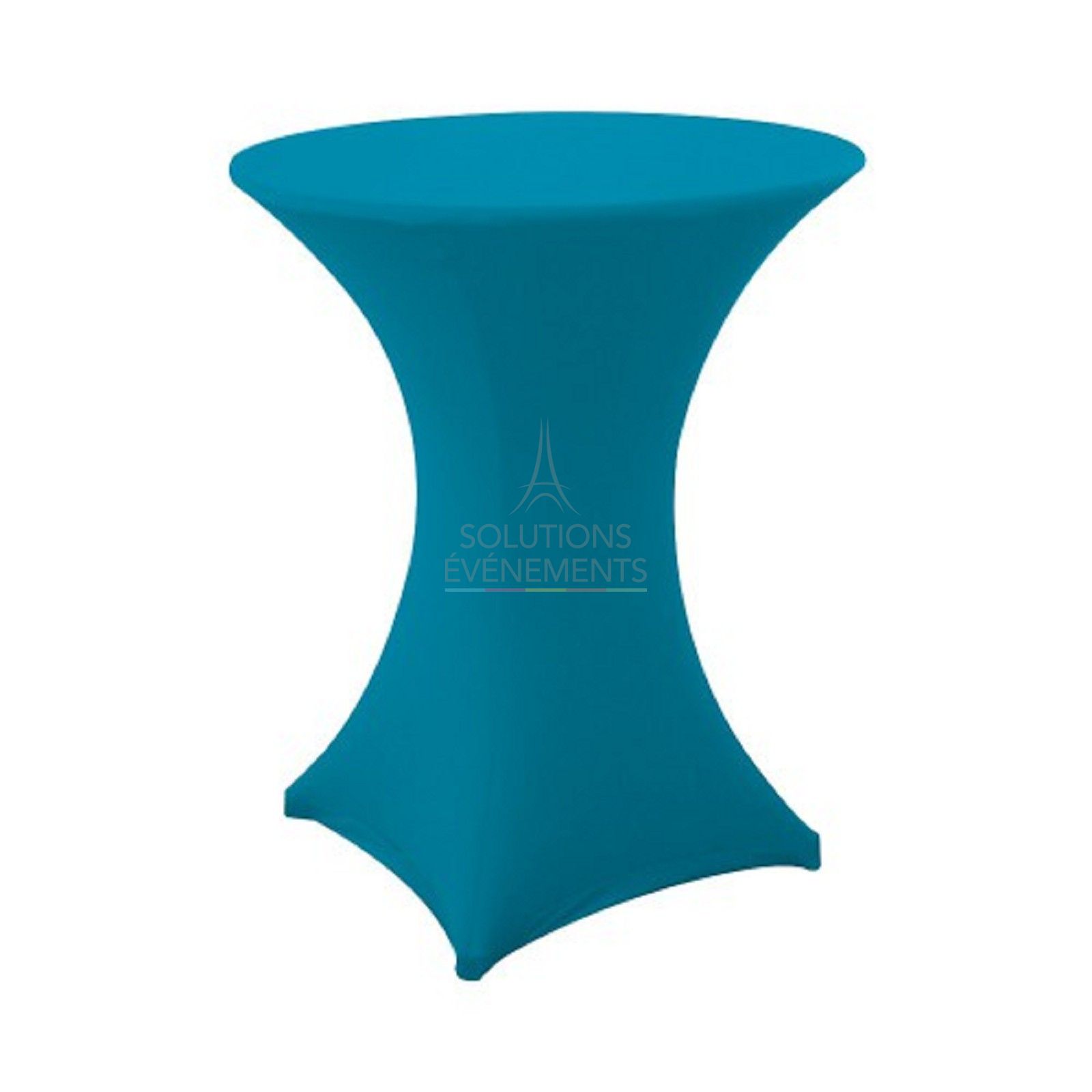 Location de Table haute mange debout. Bleu turquoise