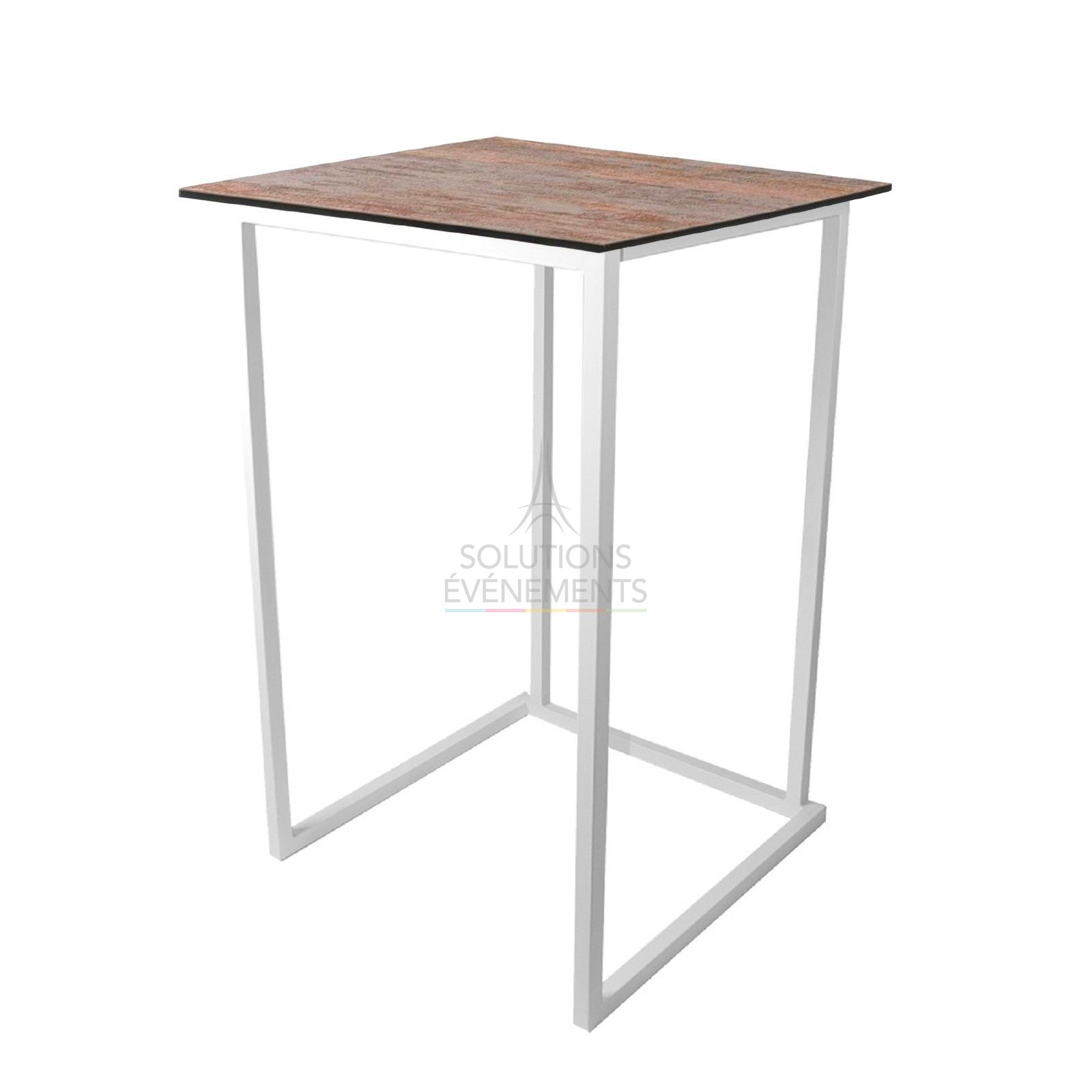 Location de mange debout design effet rouille
