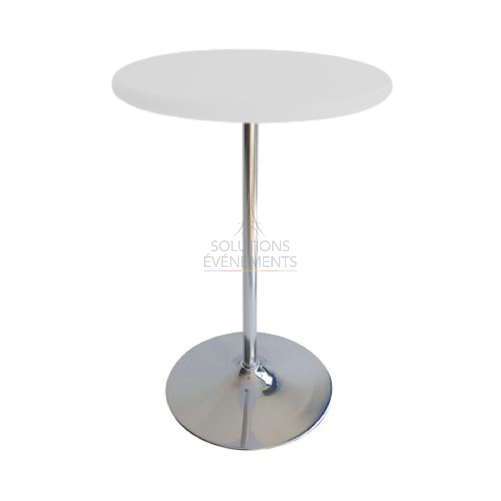 Location de table haute mange debout diamètre 70cm