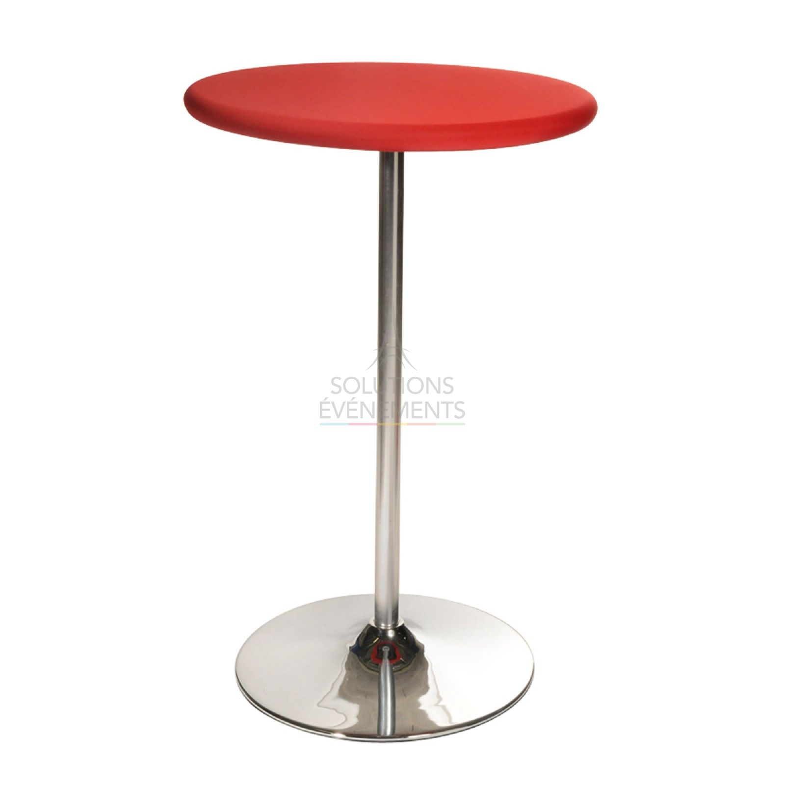 Location de table haute/mange debout avec housse rouge