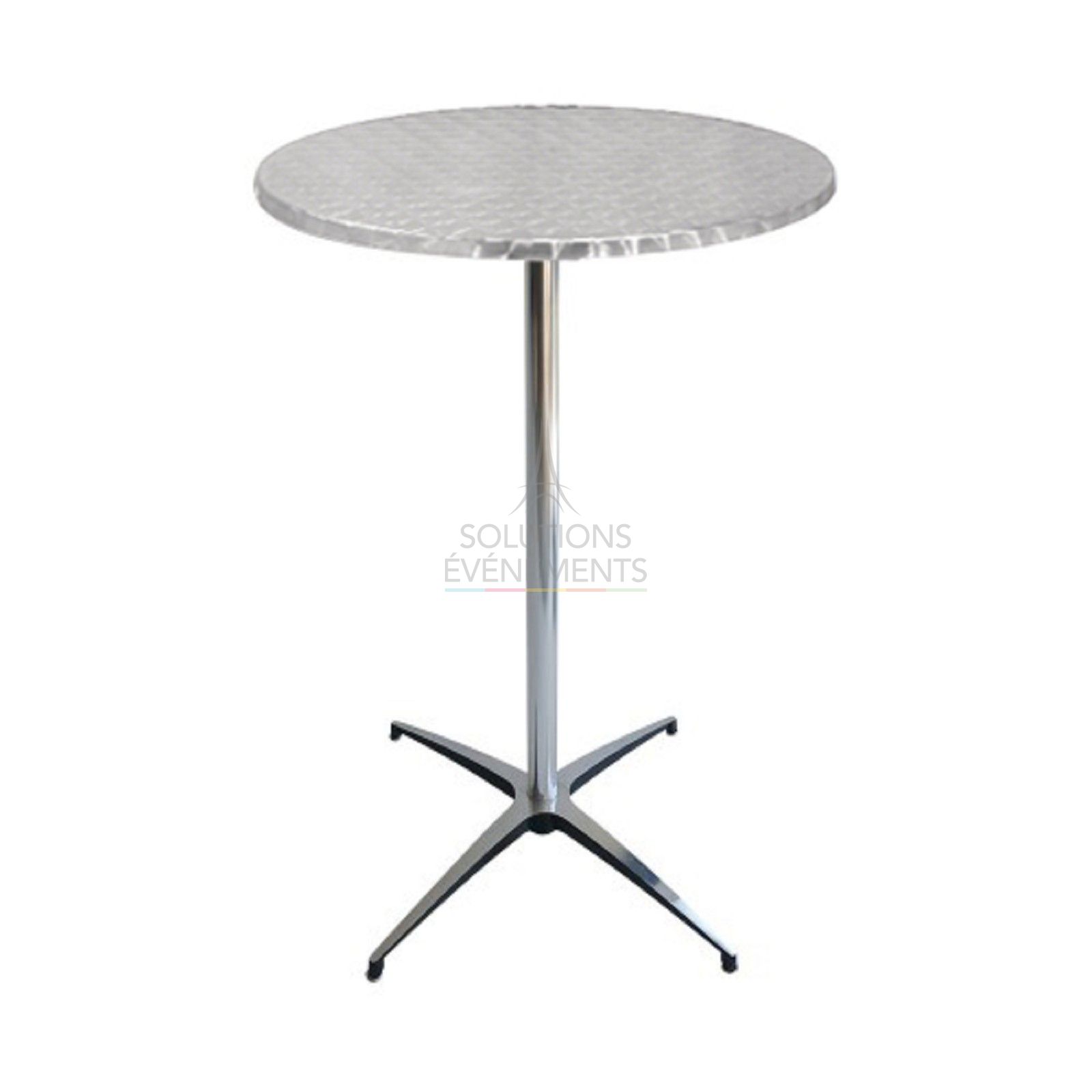 Location de table haute mange debout bistrot diamètre 60cm