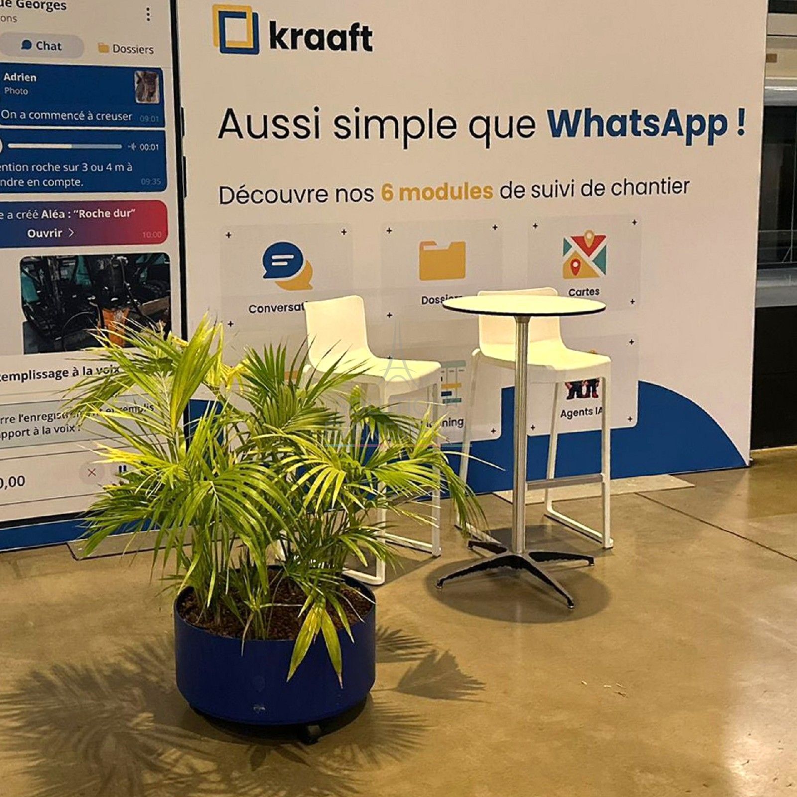 Mange debout Modulx blanc 60cm - Visuel 4