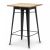Tolix Wood Style Standing Dining Table