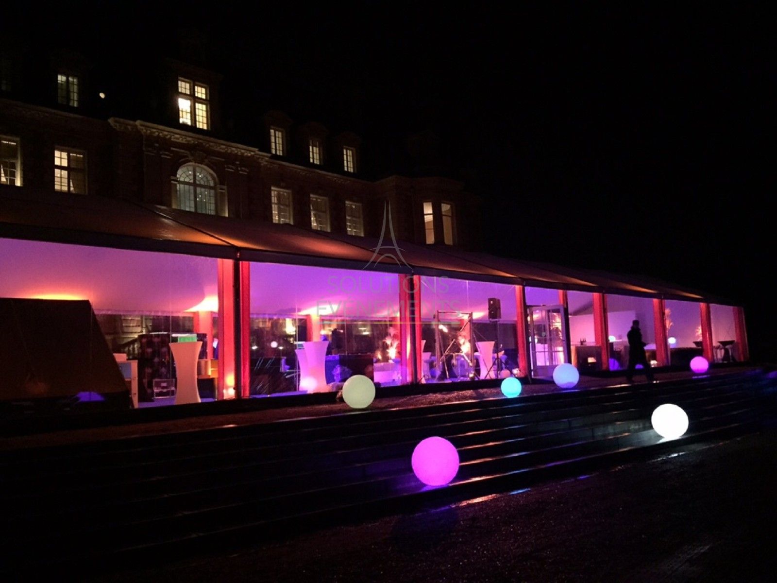 Marquee with parquet flooring 210m2 - 10x21m - Visual 5