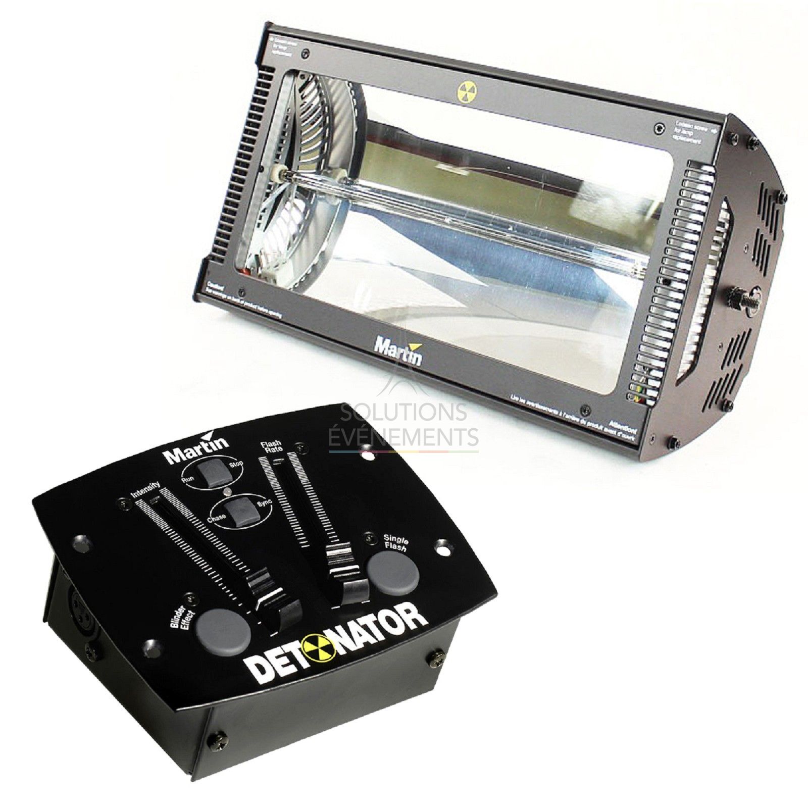 Location de stroboscopes MARTIN ATOMIC3000 avec télécommande de contrôle