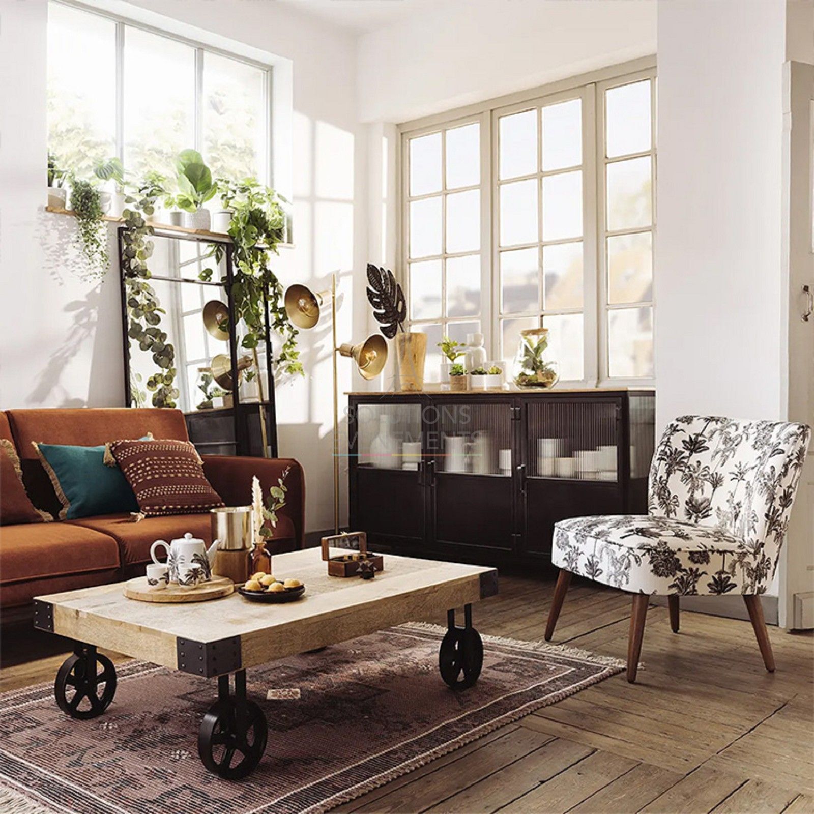 Mathilde black and white armchair - Visual 3