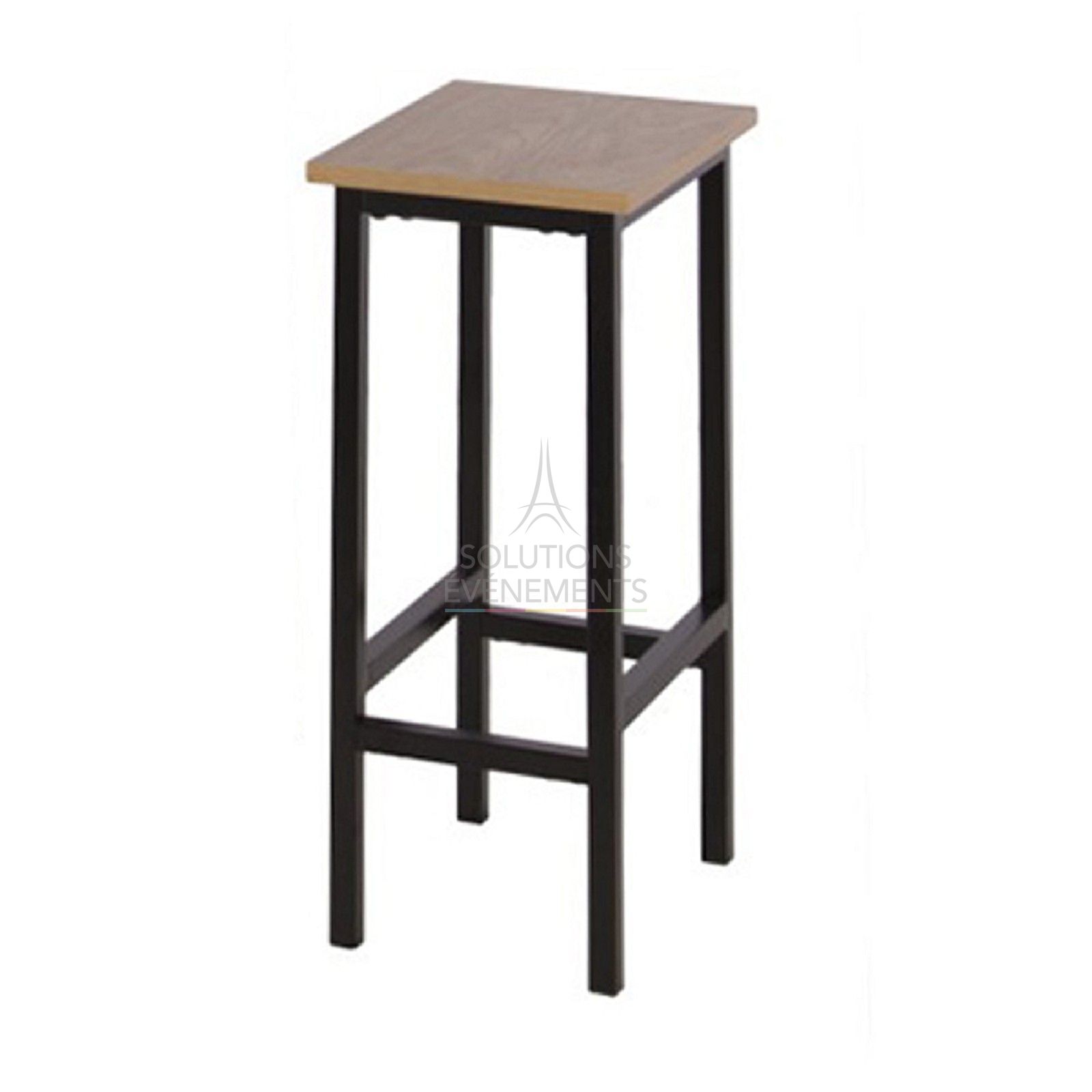 Rental of metal and wood bar stool