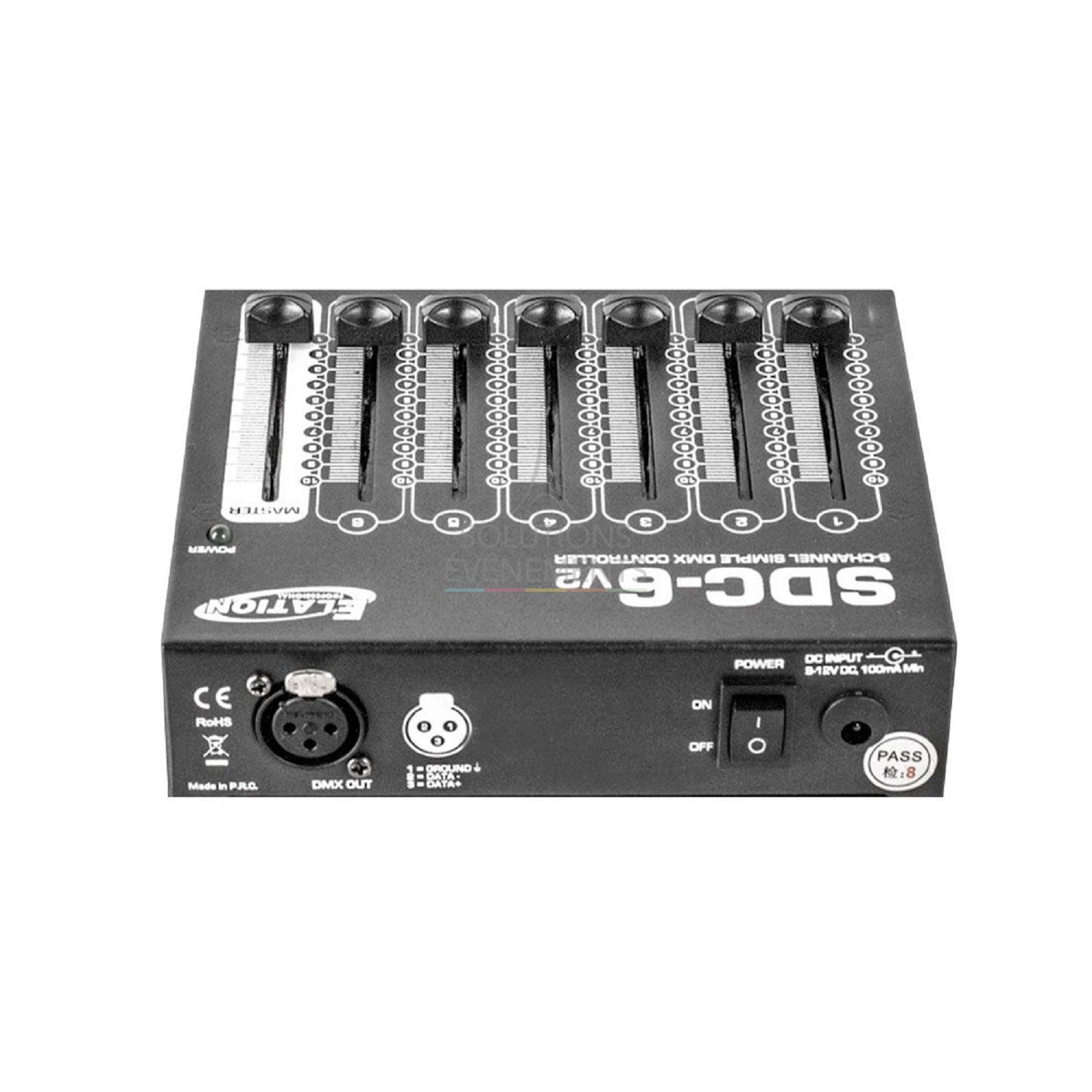 Mini DMX console SDC-6 V2 Elation - 6 channels + master - Visual 2