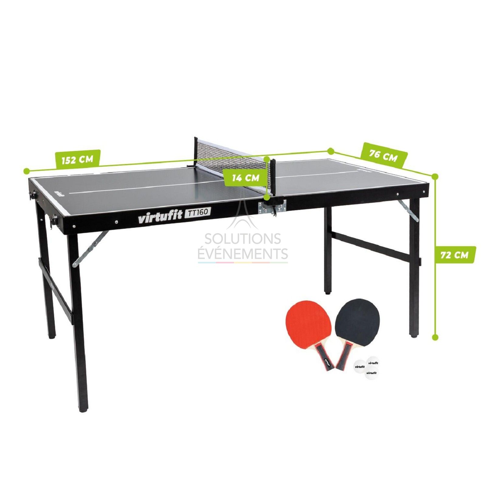 Mini Folding Ping Pong Table - Visual 3