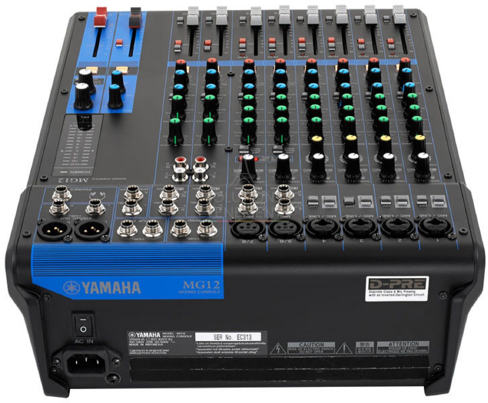 Mixing console - Yamaha MG12 - Visual 2
