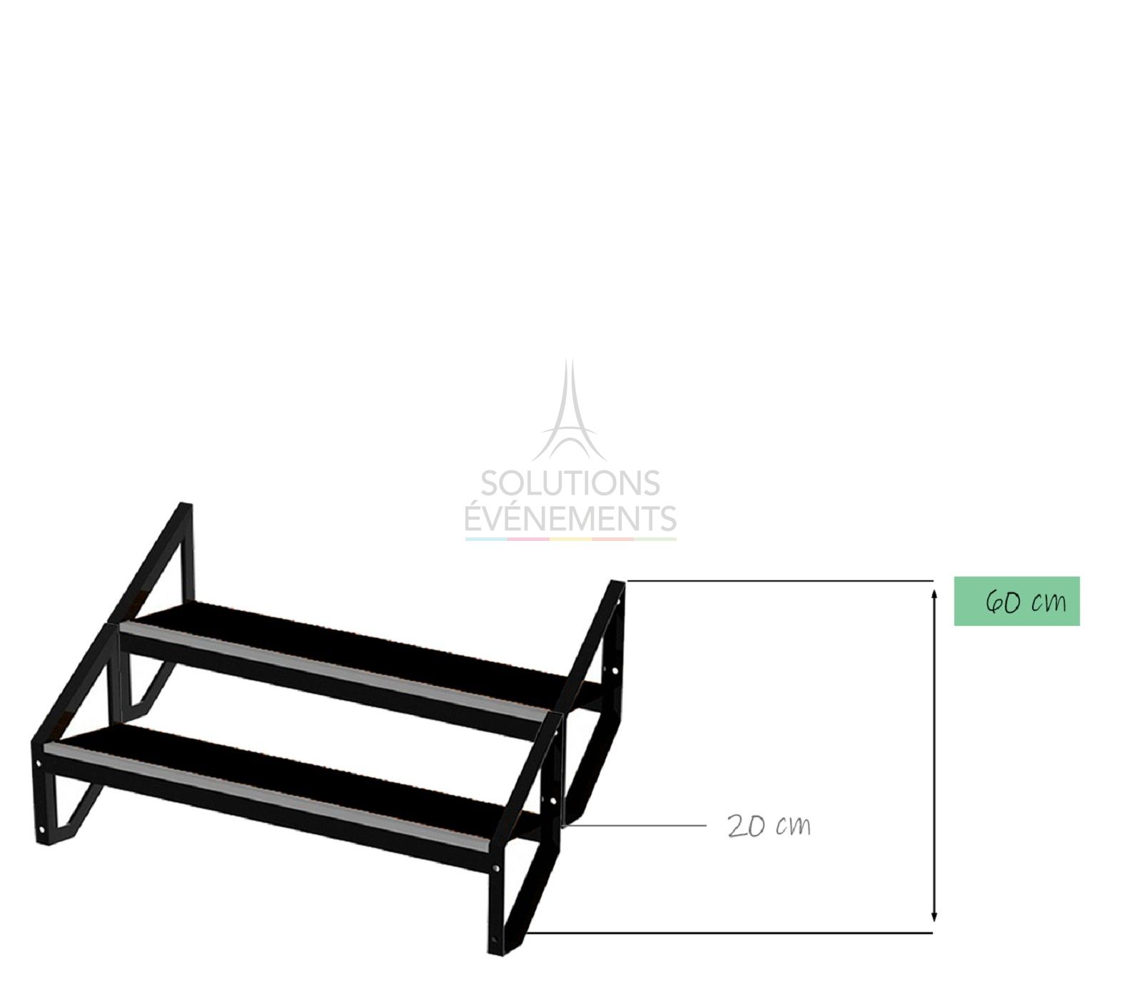 rental of modular staircase for stage 60cm - Sixty82