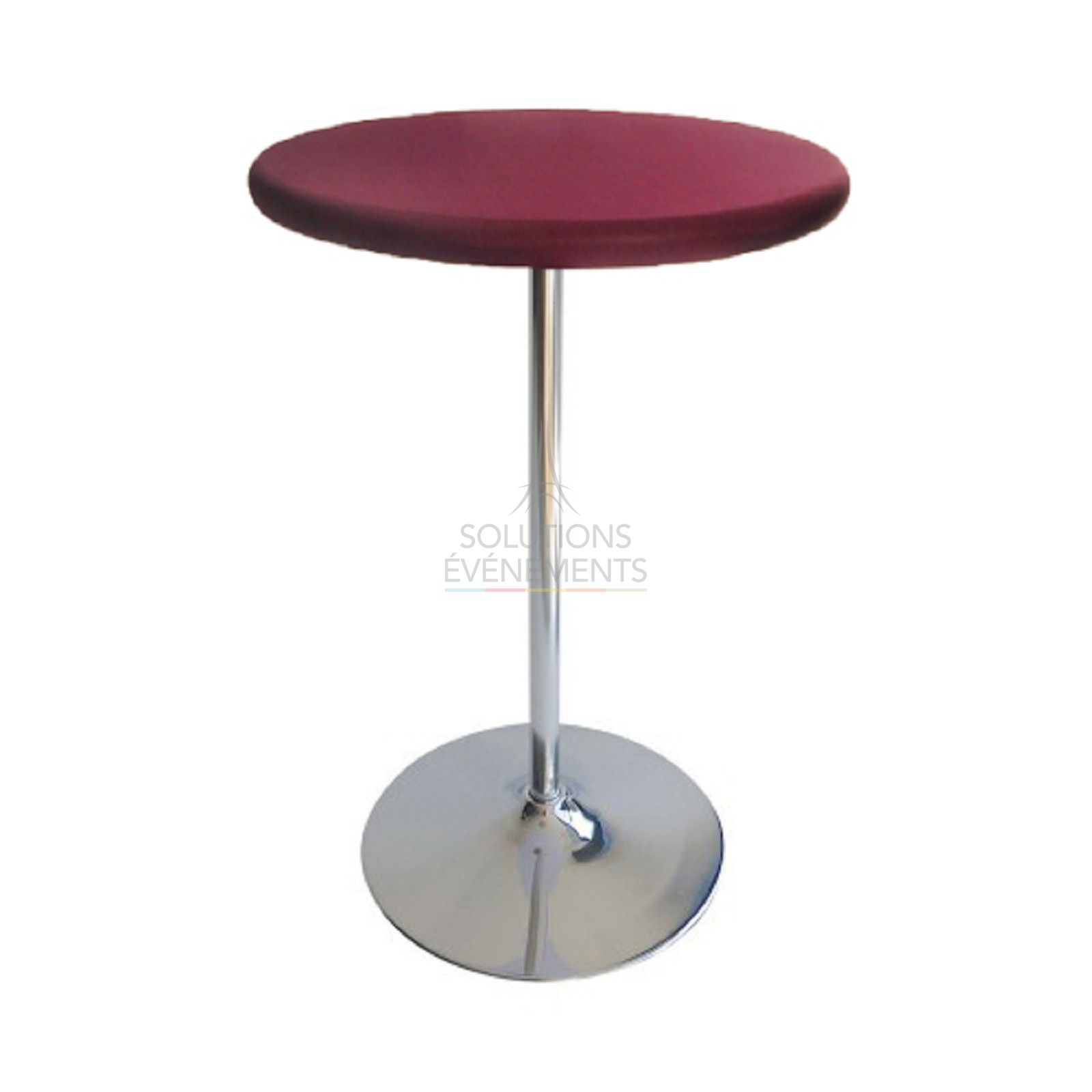 Modulo burgundy standing table - Visual 1