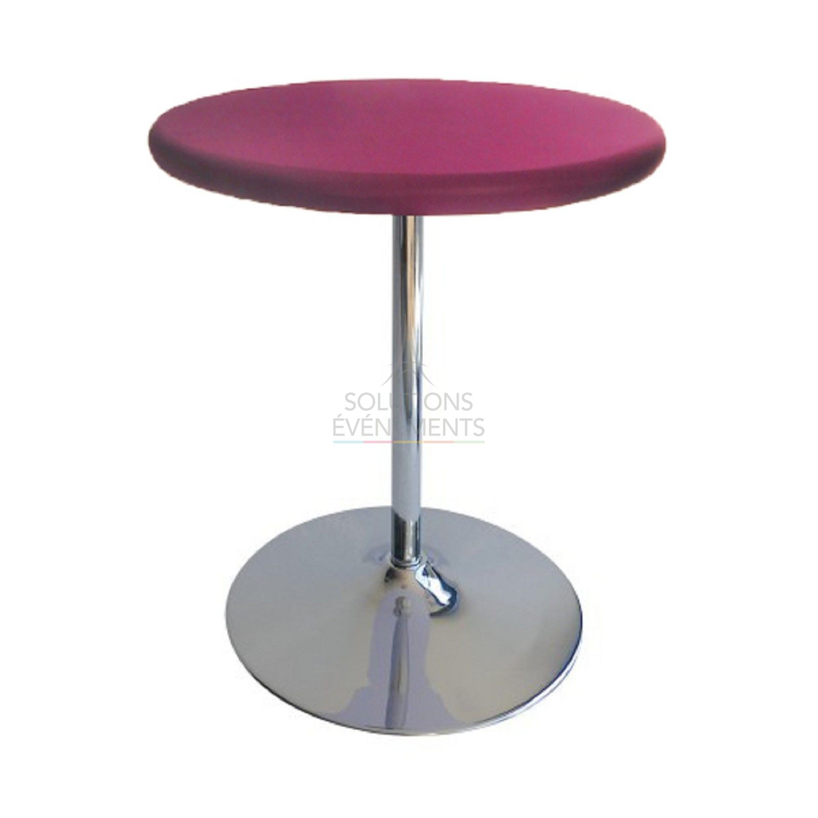 Modulo Fuchsia Pedestal Table - Visual 1