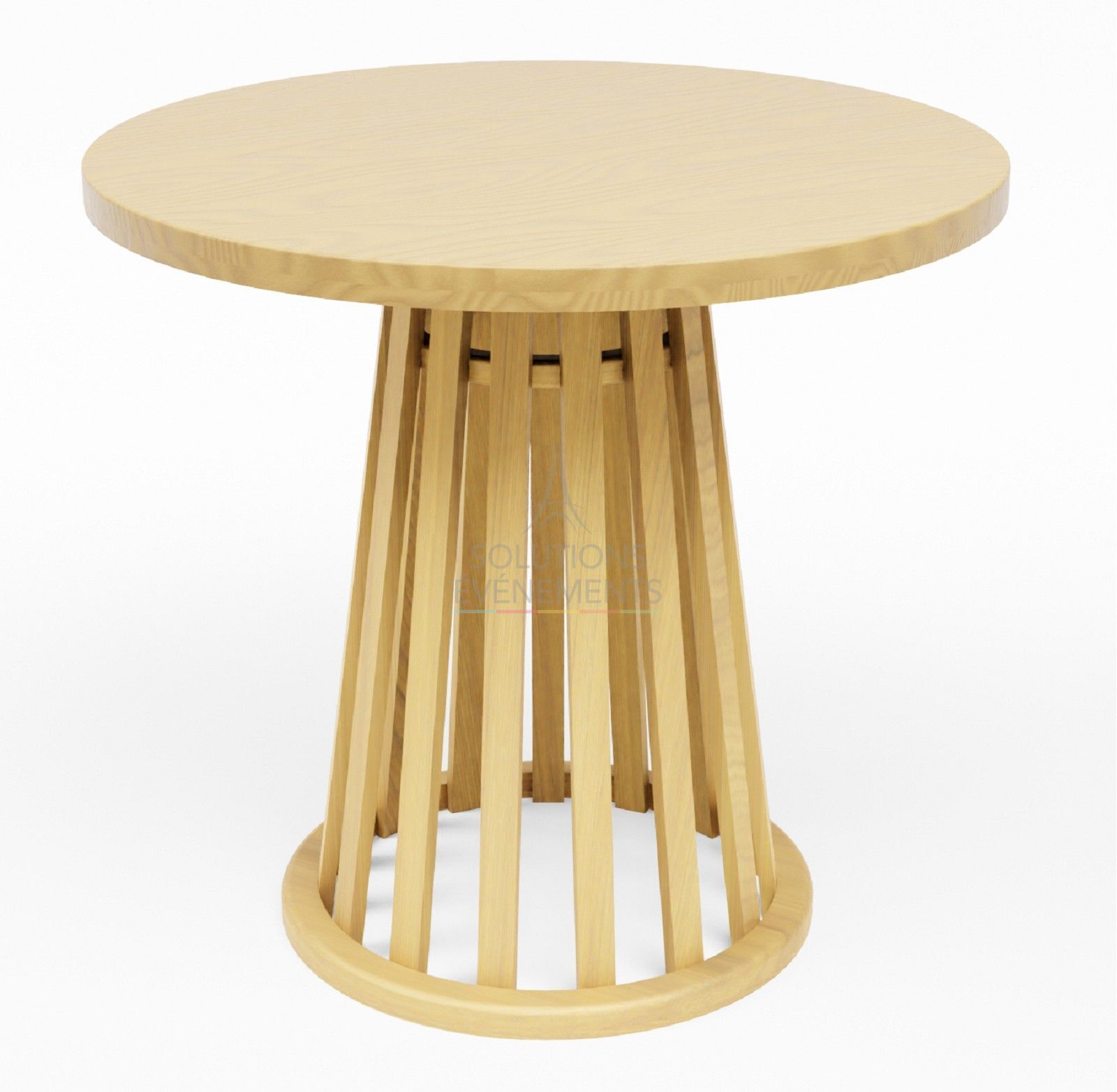 Wooden side table rental